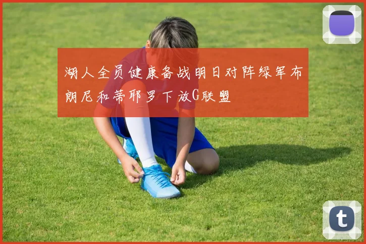 湖人全员健康备战明日对阵绿军布朗尼和蒂耶罗下放G联盟